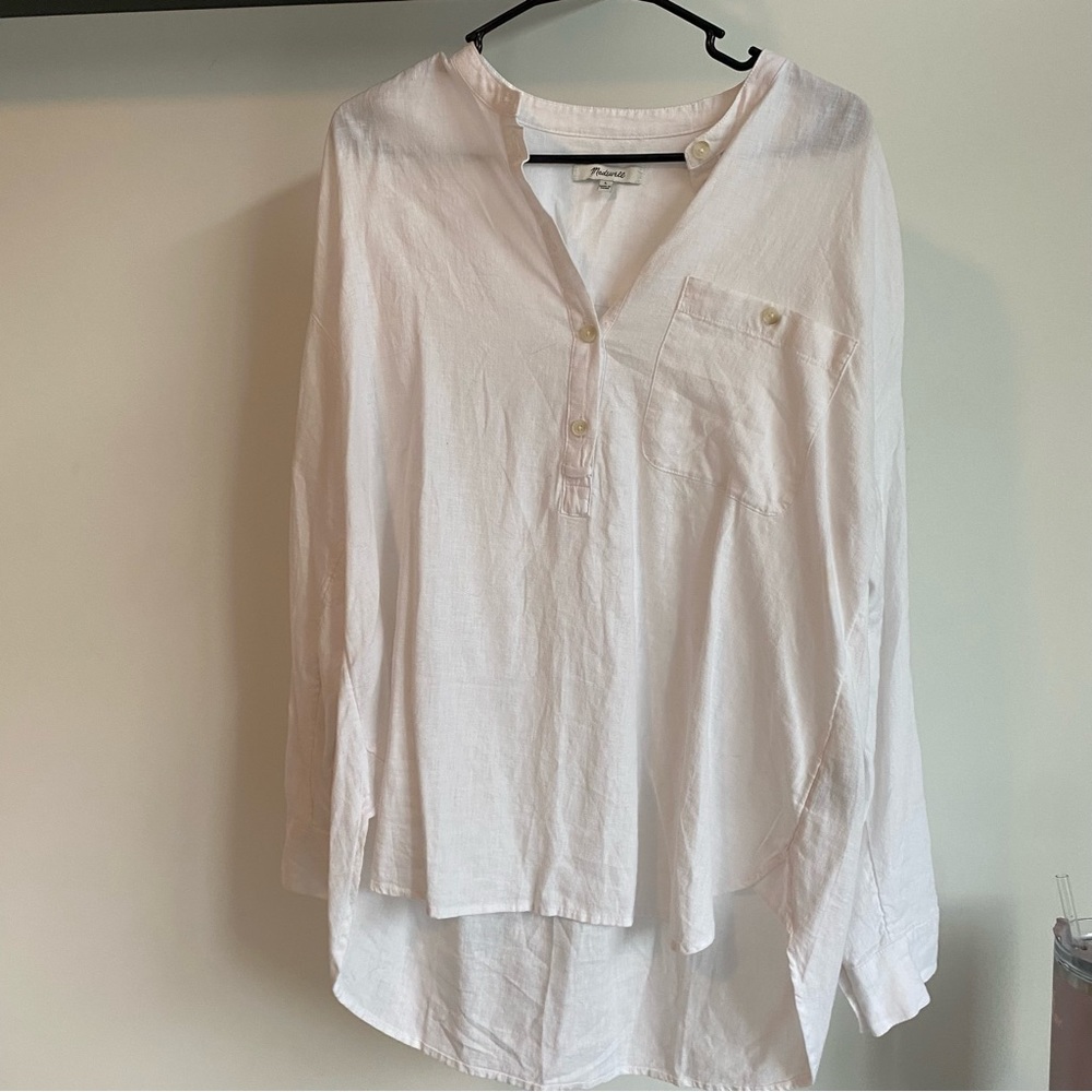 Madewell white top large